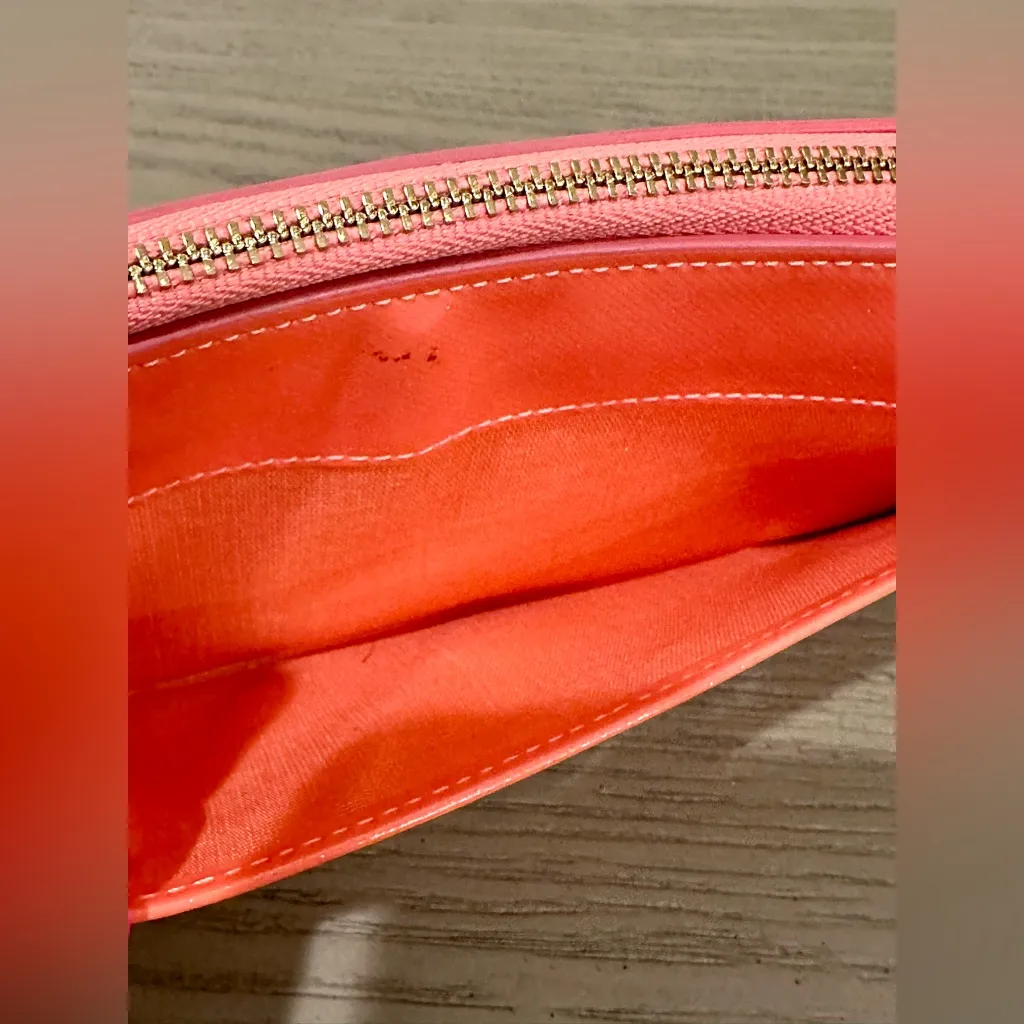 Lanvin En Bleu Sparkle Zip Around Wallet Pink - Image 5