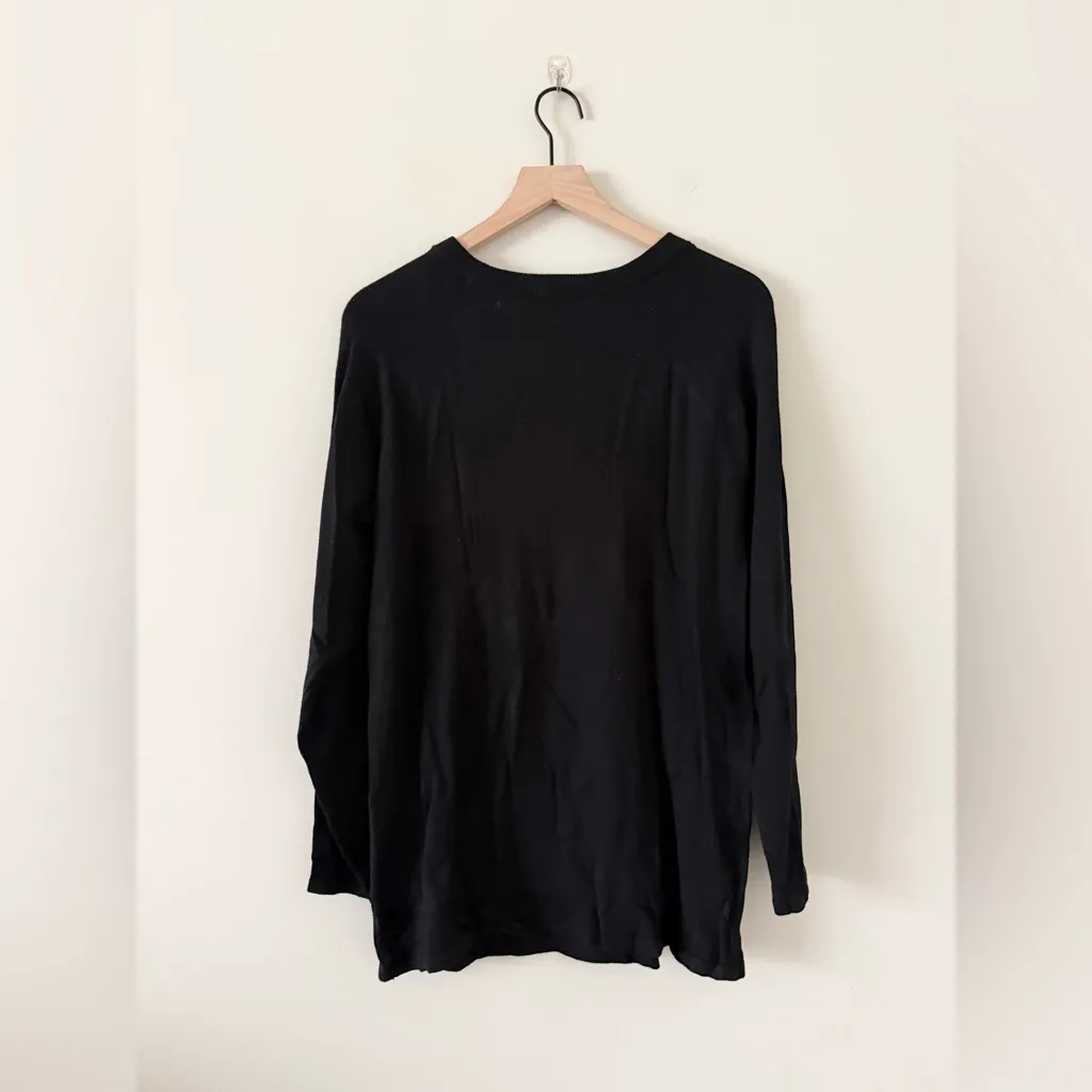 NWT Torrid Long Sleeve Crisscross Top Sweater in Black Size 2 or XXL - Image 8