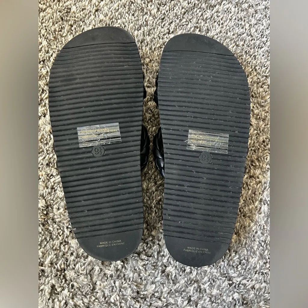 BP‎ Keaton Braided Slide Sandals Women’s Black Size 9.5 - Image 6