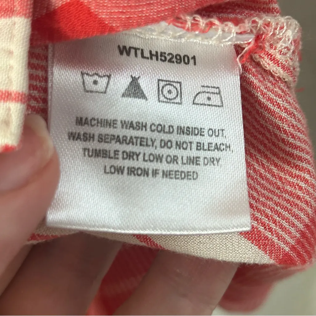 WRANGLER Retro Snap Button Up Red Western Blouse Zig Zag Stitching Size M - Image 3