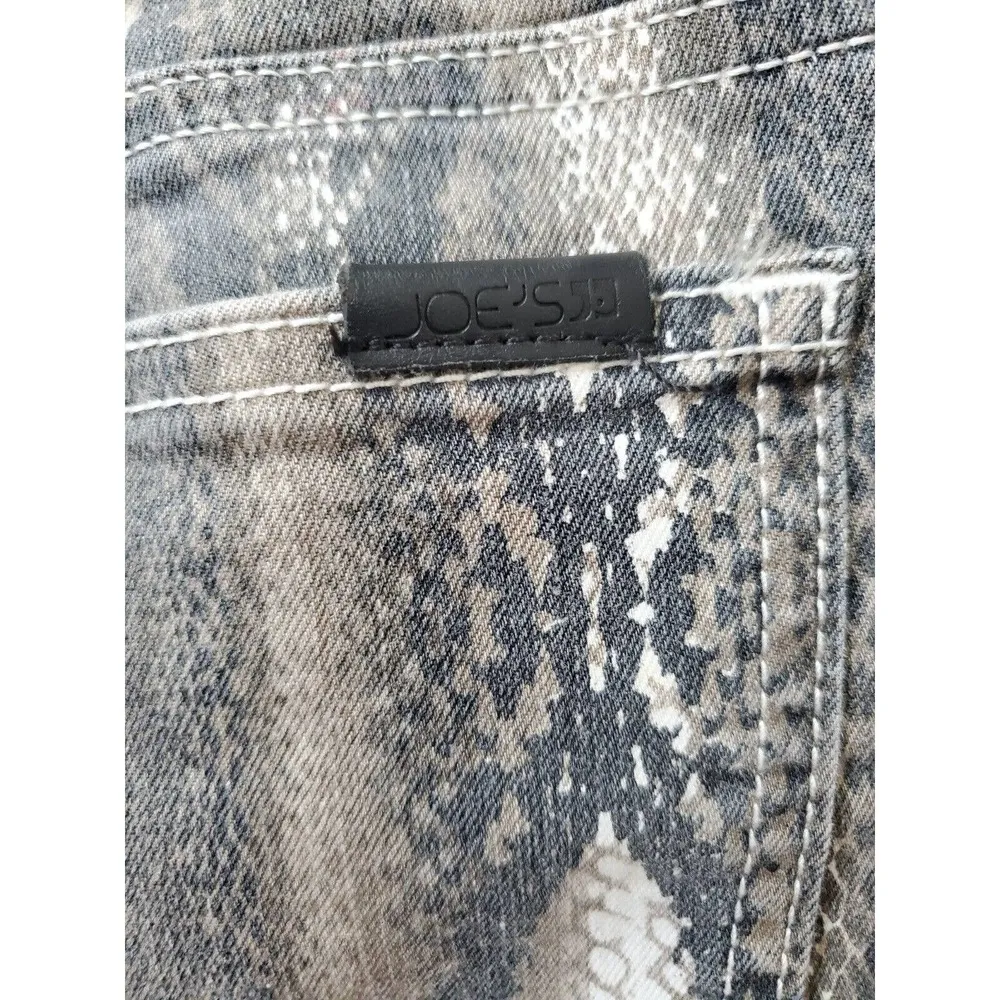 Joe's Jeans Womens Gray Snake Print Belt Loop Mid Rise Skinny Fit Pant 31 - Image 6