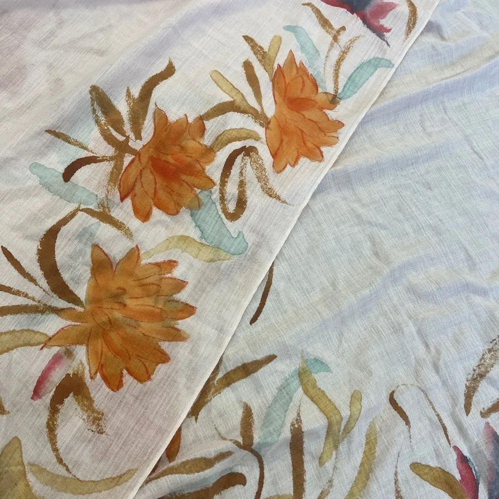 Kashmere Pashu Pashmina & Silk Painted Scarf - Image 2