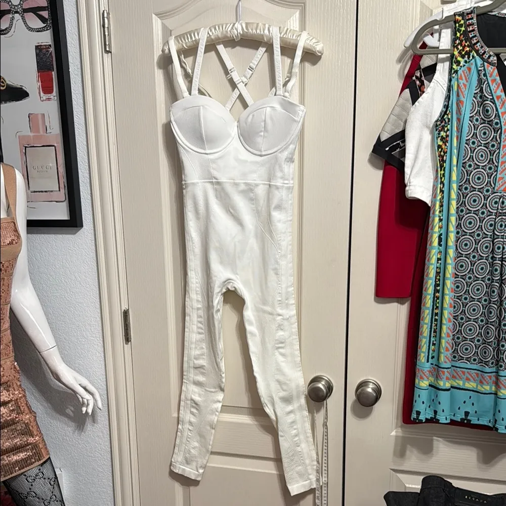 💙💖 NWT IVY PARK x ADIDAS White Knit Catsuit - Image 2