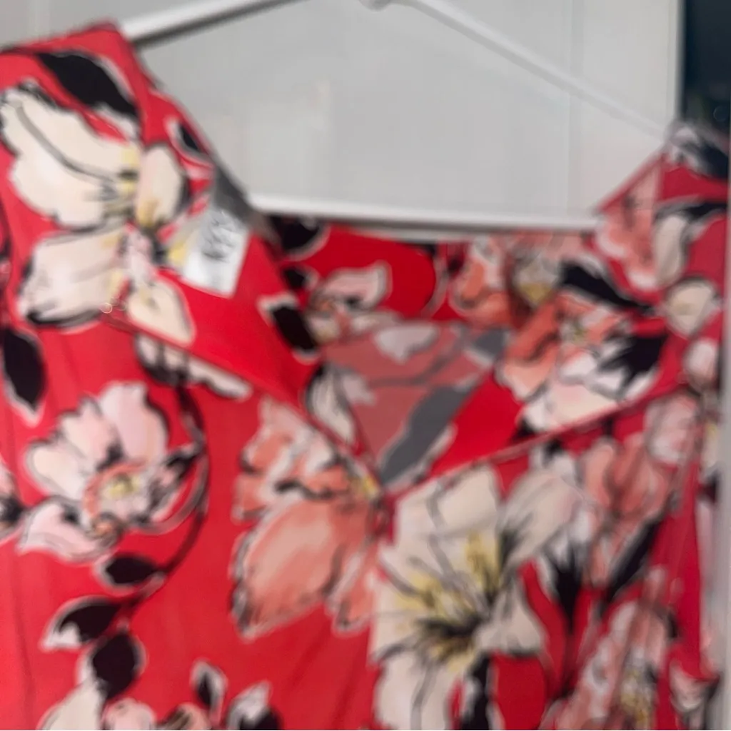 Kasper  Red Midi Sleeveless Dress - Image 3