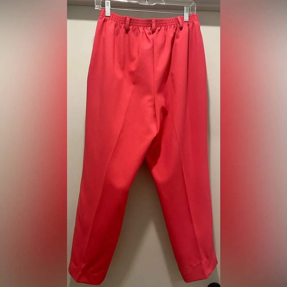 VTG 80s Blair Hot Pink Fuchsia Barbiecore Miami Vice Pants Slacks - Image 10