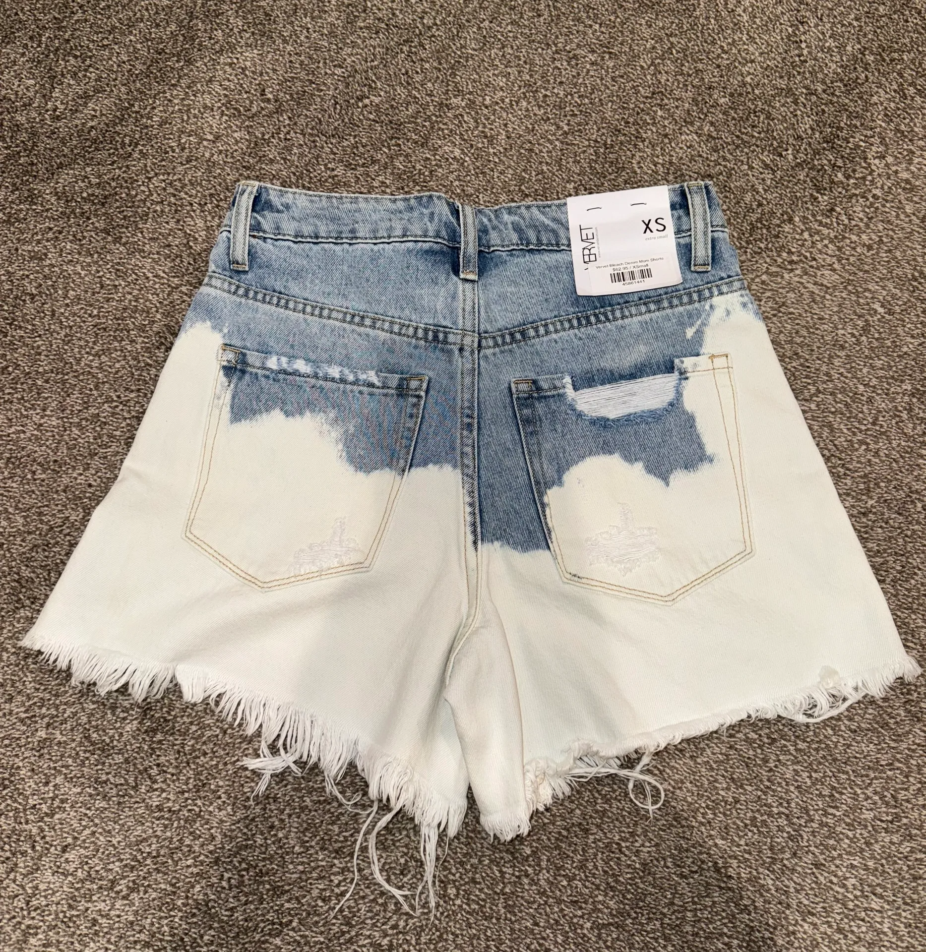 Vervet Bleach Denim Mom Shorts  - Image 2