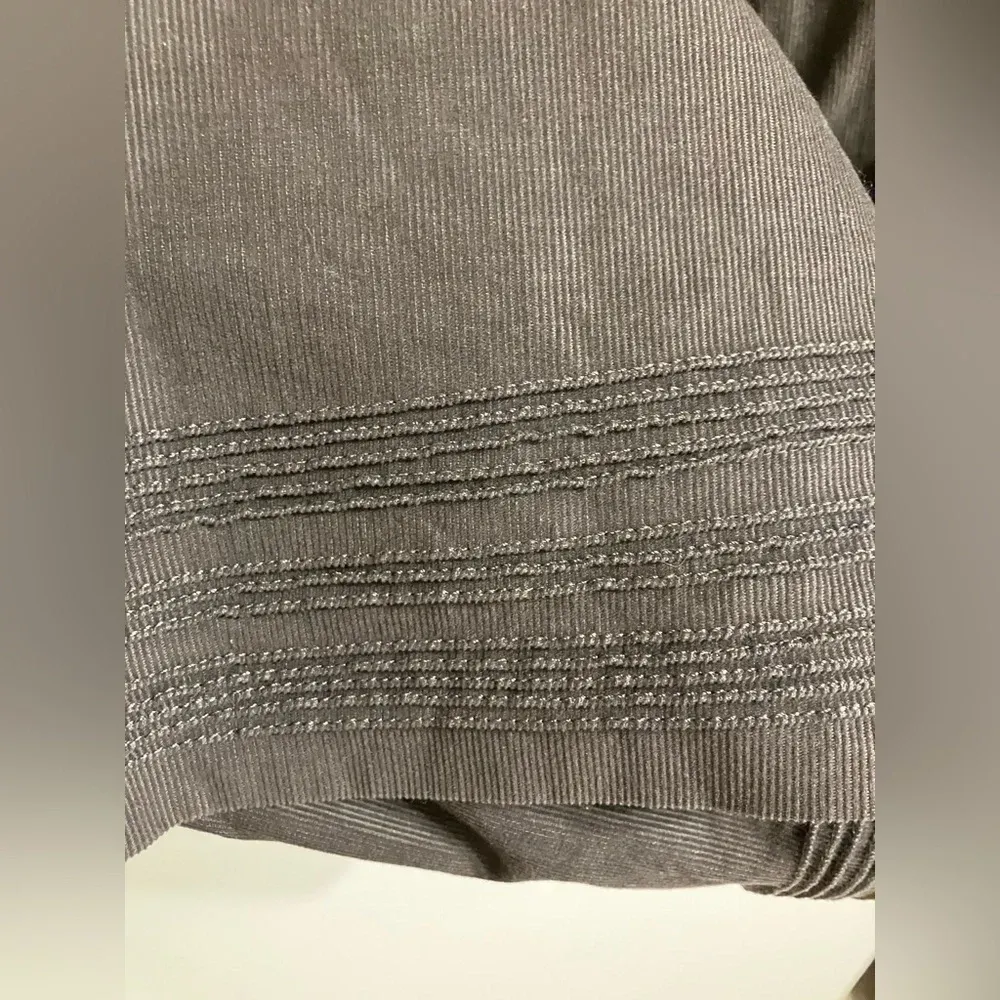 Boden Corduroy Shift Dress‎ Short Sleeve Purple/Grey Womens size 4R 100% cotton Purple - Image 5