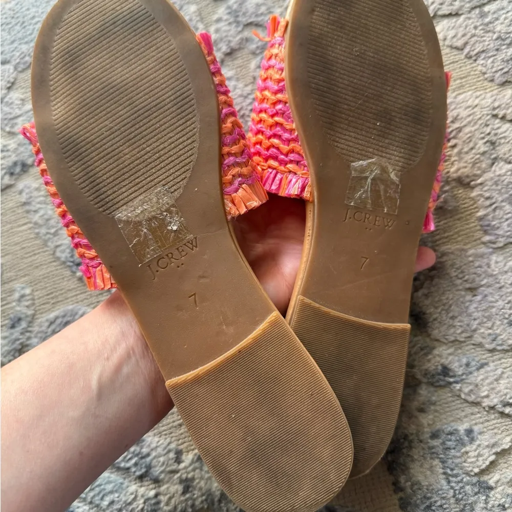 J. Crew | Raffia Slide sandals size 7 - Image 4