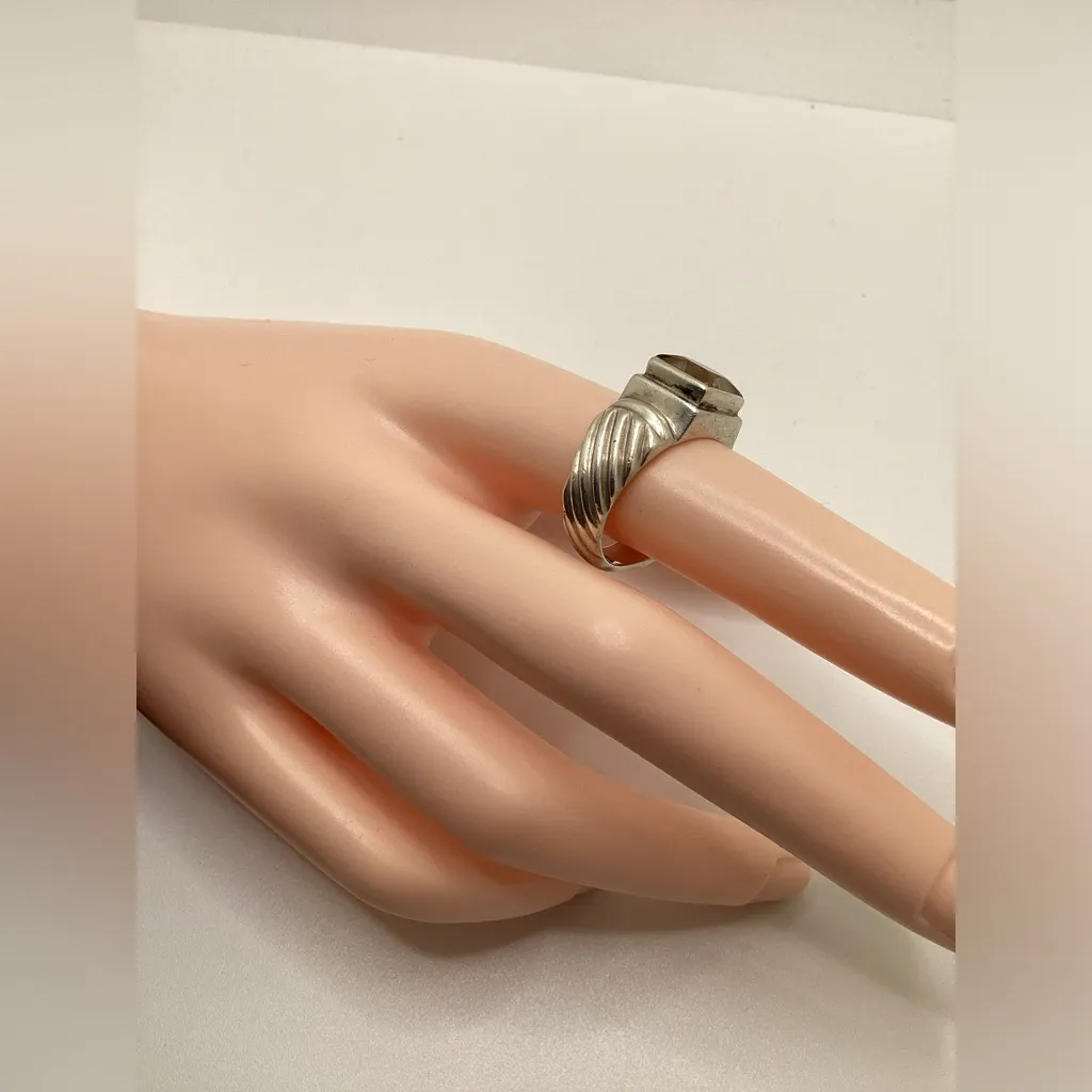 Vintage Silpada citrine ring. Size 8 - Image 8