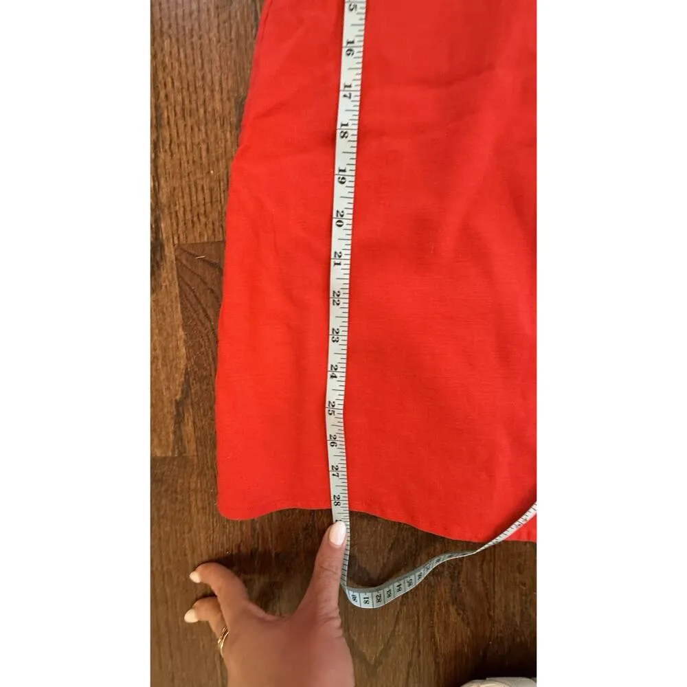 Lovers + Friends Wendy Linen Mini Dress Size Small Revolve Red Cocktail 1757 - Image 11