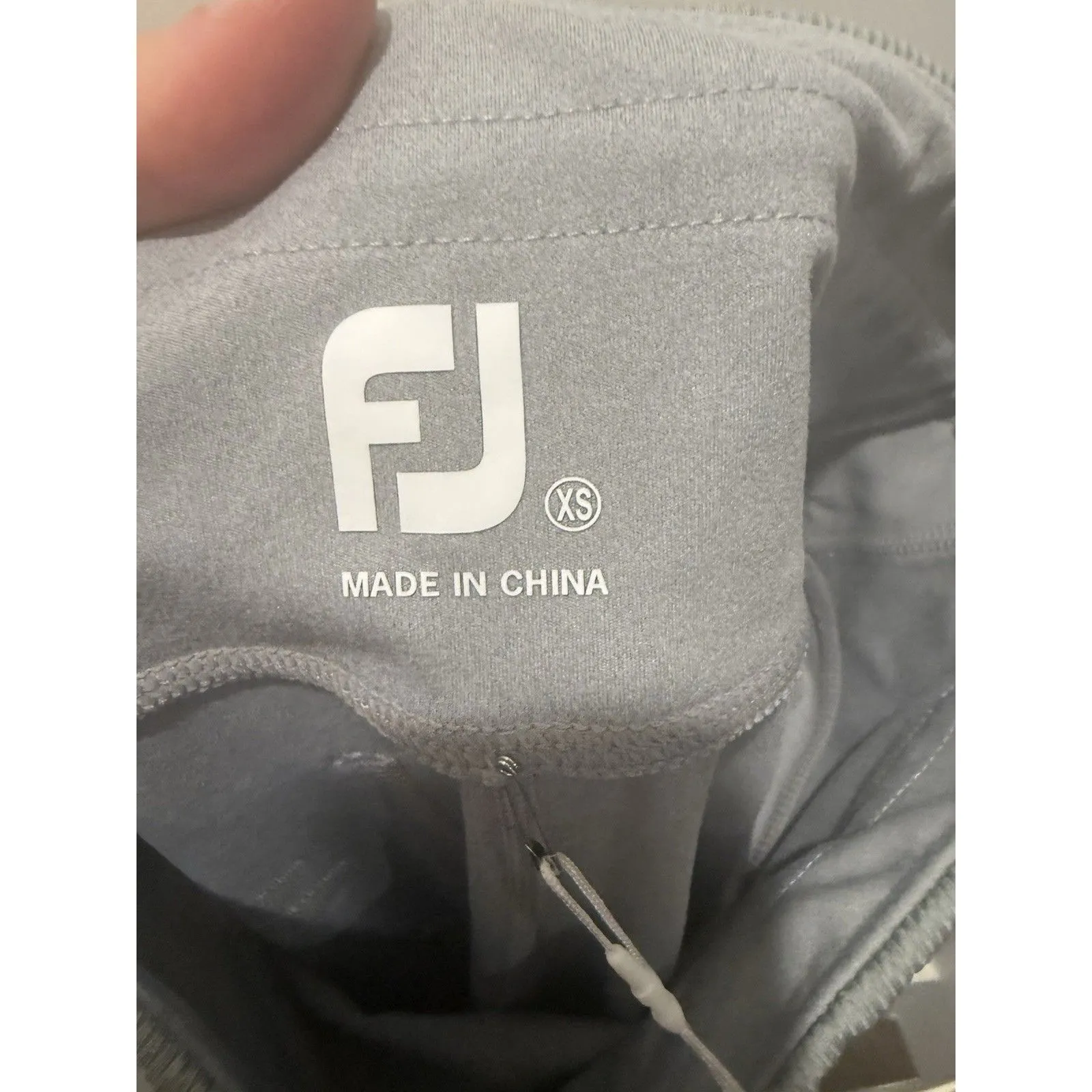 Women’s FootJoy Ankle Length Rib Block Leggings Pocket Heather Grey XS Gray - Image 7