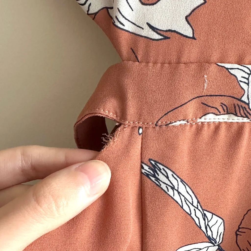 Sienna Sky Floral Cutout Wide Leg Jumpsuit, Peach/White, Summer/Spring, Small - Image 16