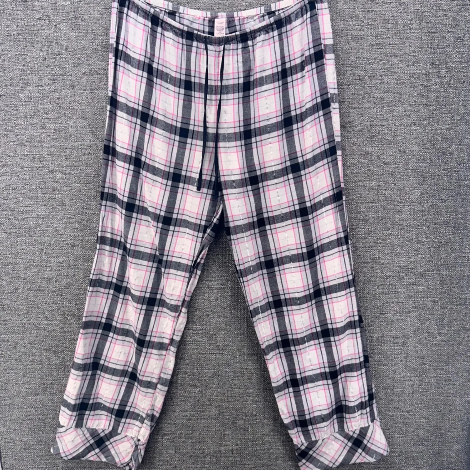 Victorias Secret Womens Pajama Set Size Large Flannel Plaid Cozy Soft‎ Sleepwear - Image 6