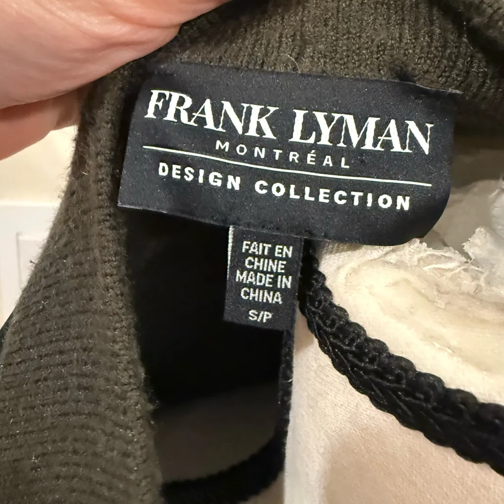 Frank Lyman Design Dark Army green open front Cardigan - Image 6