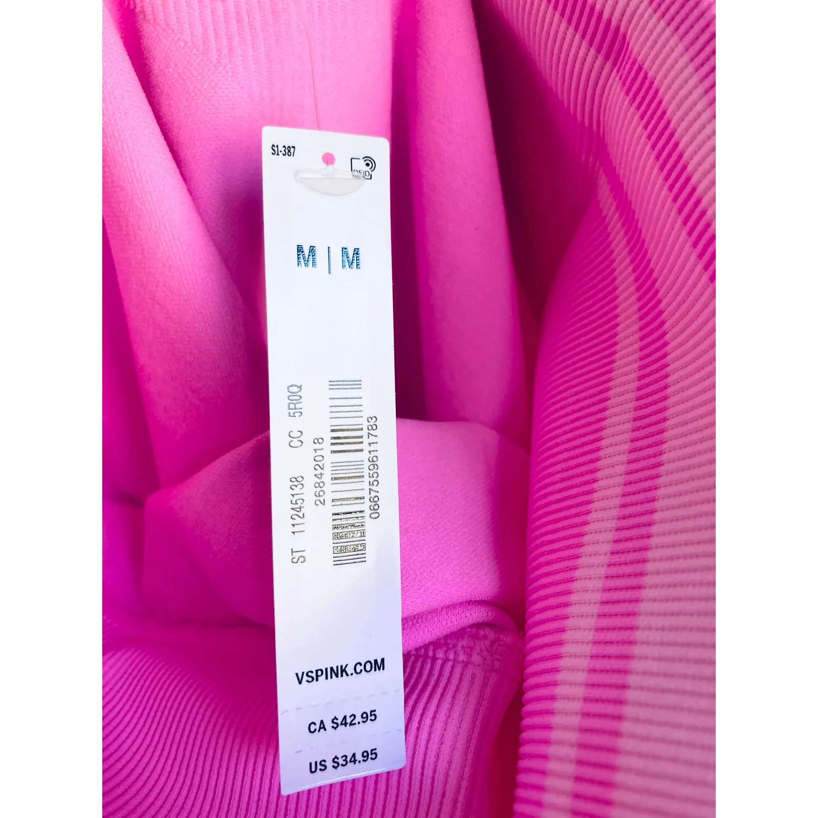 Victoria's Secret PINK NWT Foldover Bike Shorts Pink M and XL - Image 13