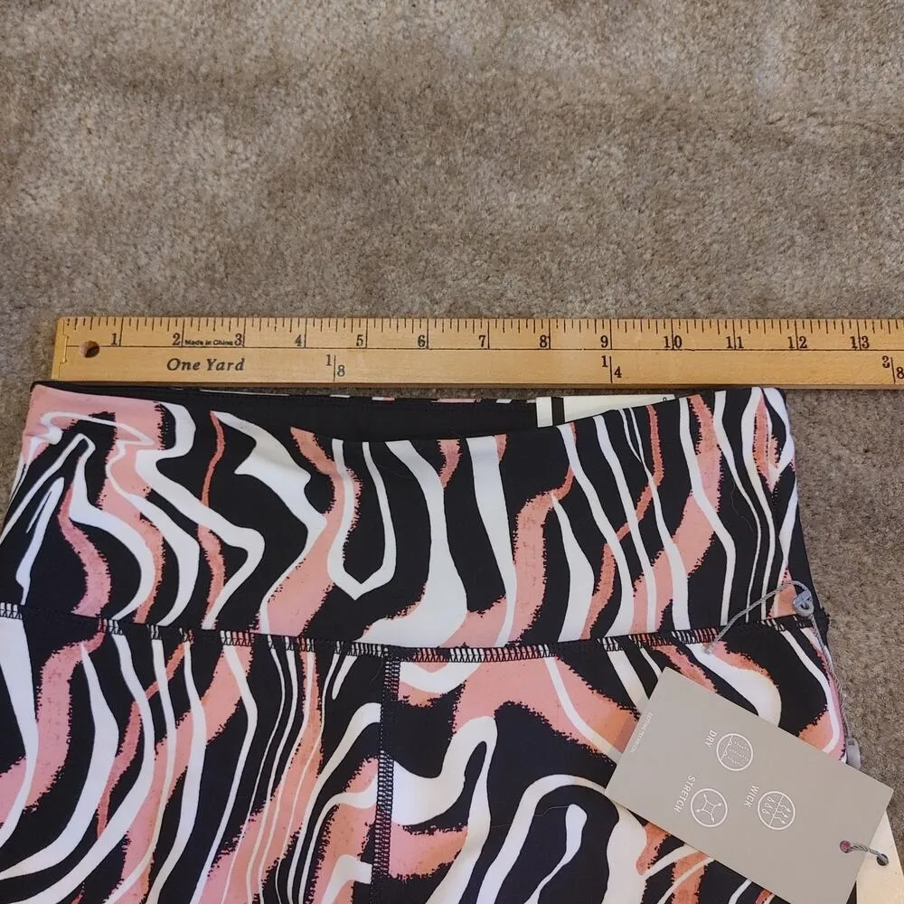 DKNY Sport Extra Small Pink White Black Athletic Capri Pants New NWT 7/8 Length - Image 5