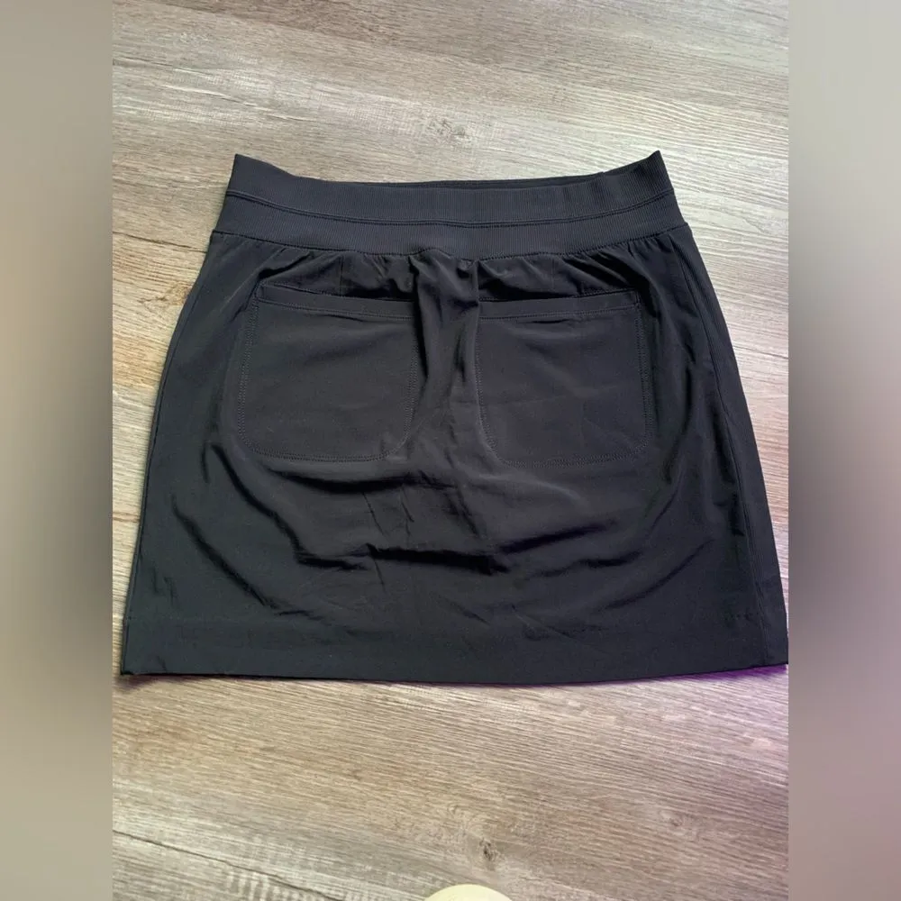 Athleta Brooklyn Skort Athletic Tennis Skirt Activewear Workout Black Size 6 - Image 4