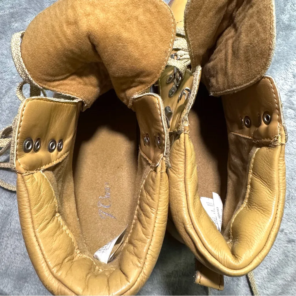 J.Crew  Lightweight Leather Nordic Boot Light Caramel Tan Size 9 - Image 5