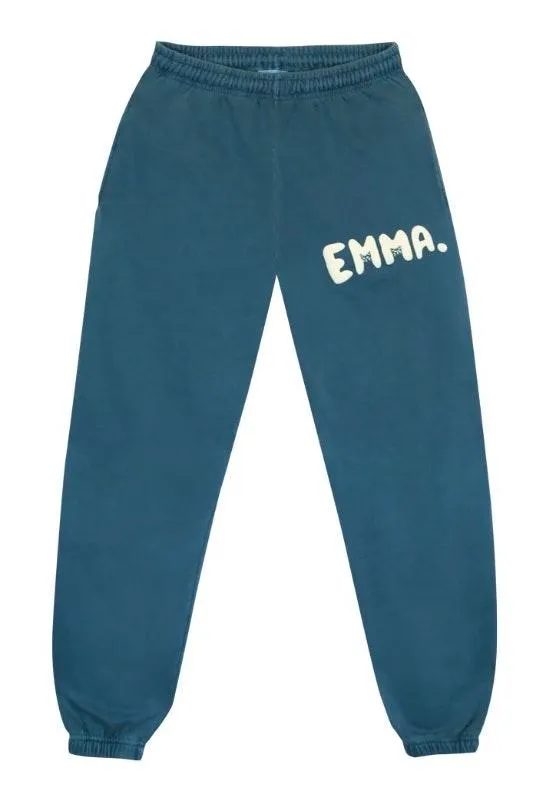 Emma chamberlain Puffy Turquoise Sweatpants - Image 3