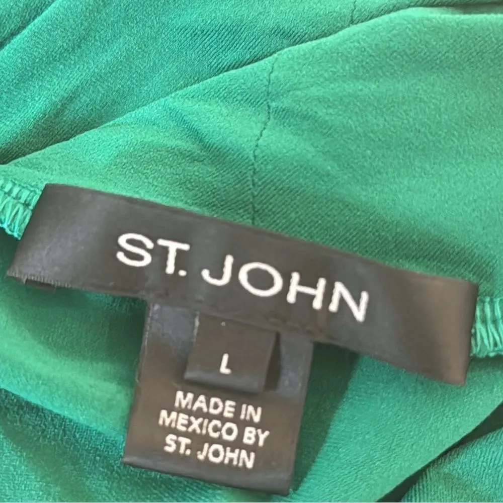 St John Green long sleeve pullover turtleneck Large - Image 5