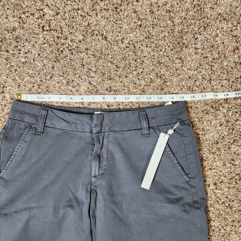 Caslon Women's  Stretch Cotton Twill 9" Shorts Gray Size 4 NWT - Image 6