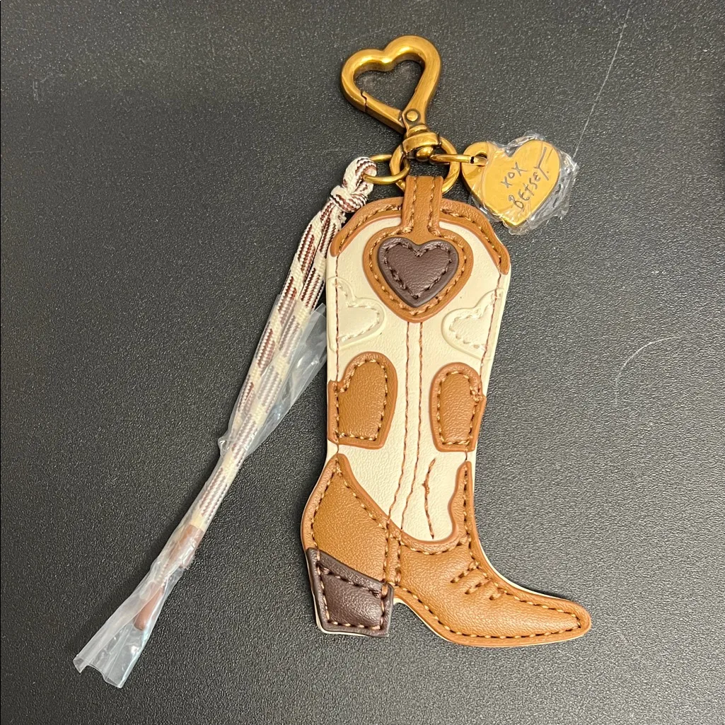 Betsey Johnson | Leopard Tote w/ Bag Charm & Crossbody Strap - Image 5