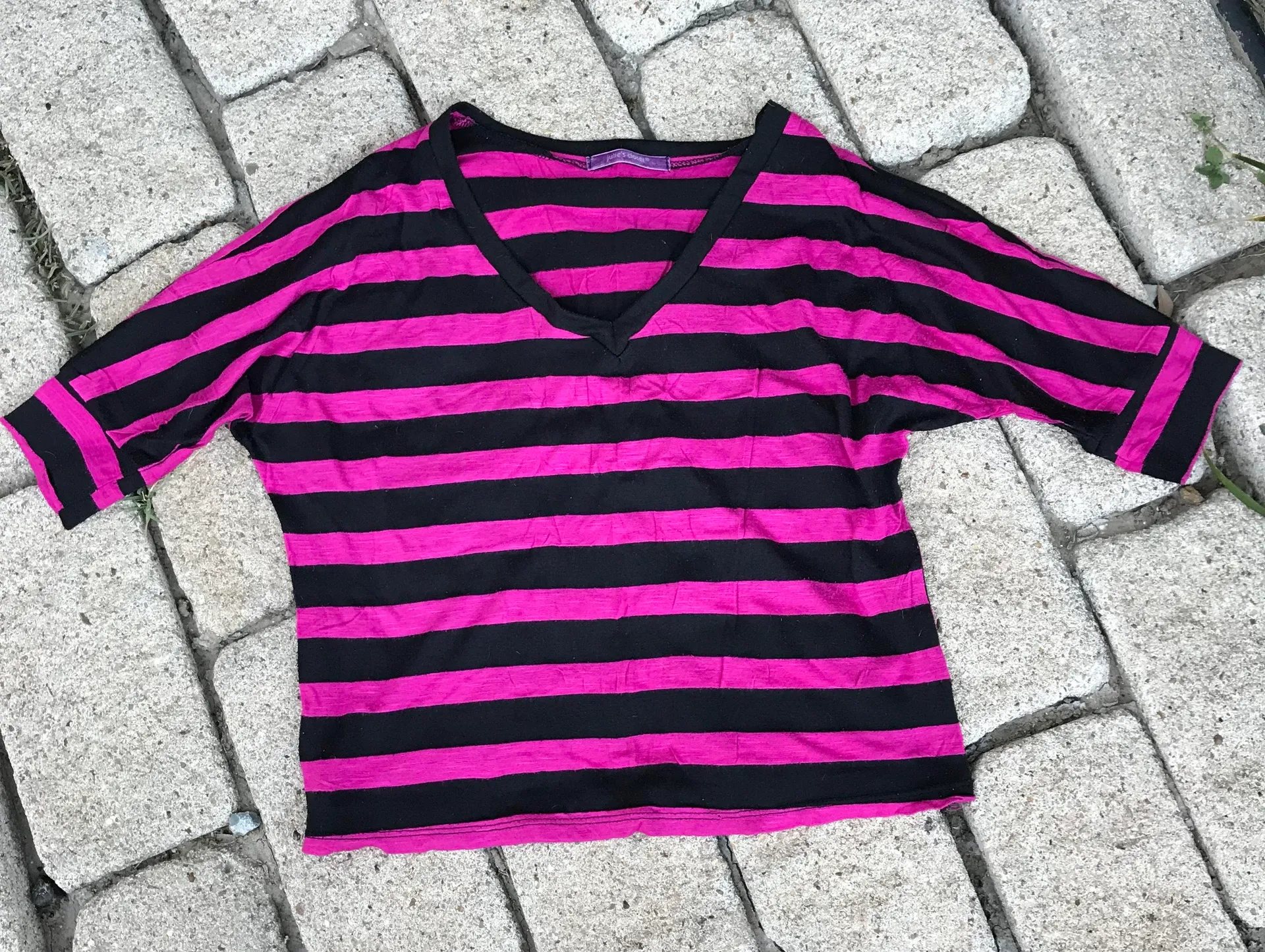 Julies closet striped crop top - Image 5
