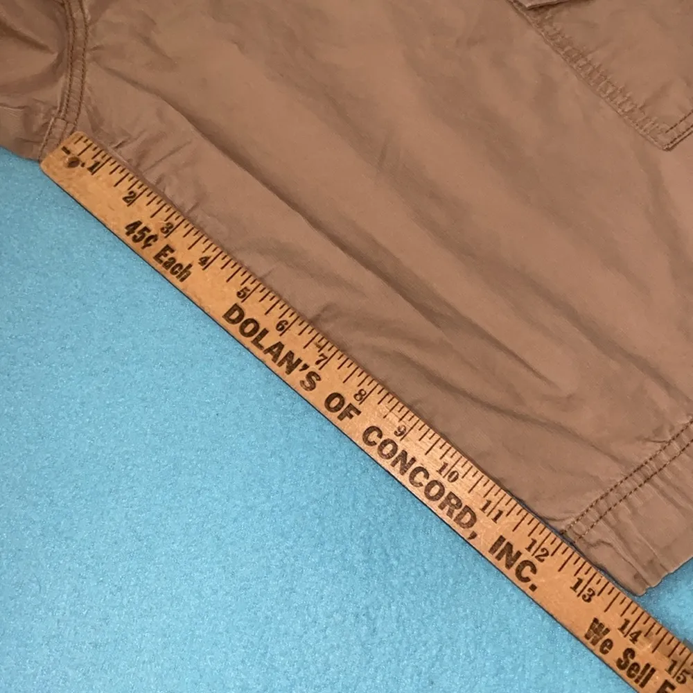 GLORIA VANDERBILT cargo cotton crop pants 9 pockets tan size 14 - Image 8