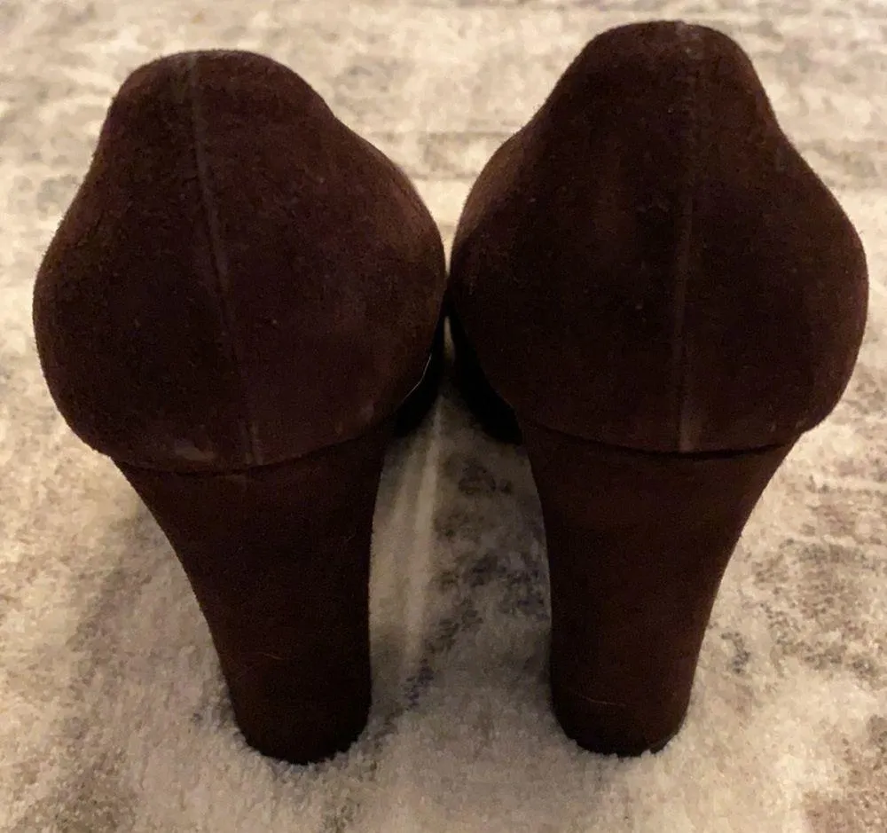 Miu Miu Brown Suede Heels - Image 7