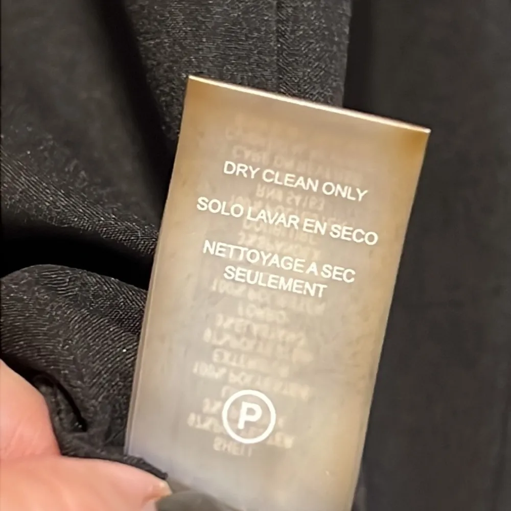 KARL LAGERFIELD size 4 women's dress black white dots lined zips closed up back - Image 7