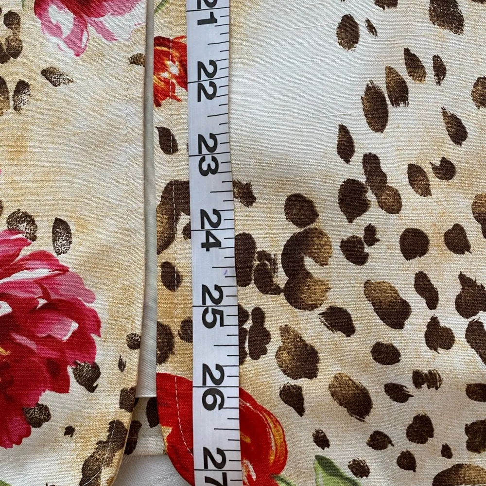 Sandra King Cheetah & Flowers Print Blazer Sz 6 - Image 4