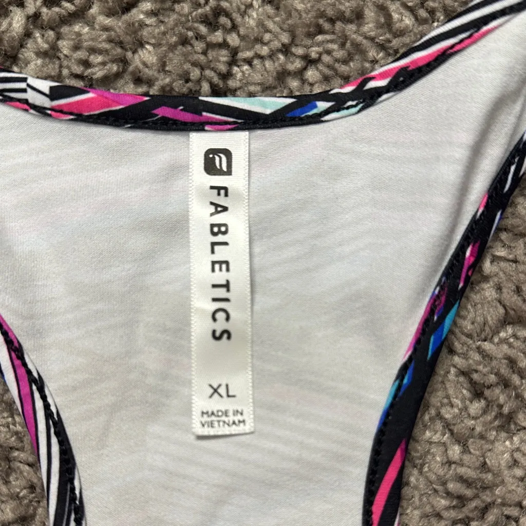 Fabletics Vibrant Patterned Racerback Tank Top - Image 2