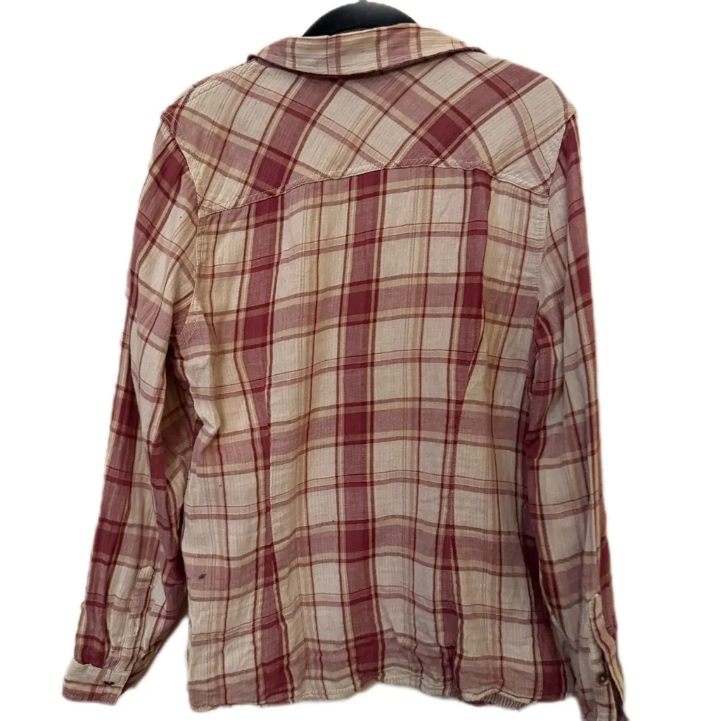 Sonoma Striped Red and Cream Shirt - Image 2