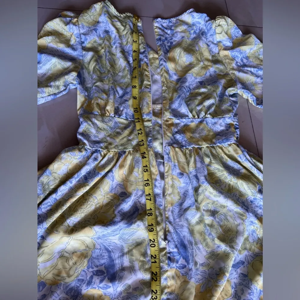 Dazy baby pink floral cami dress💗 Yellow Size M - Image 8