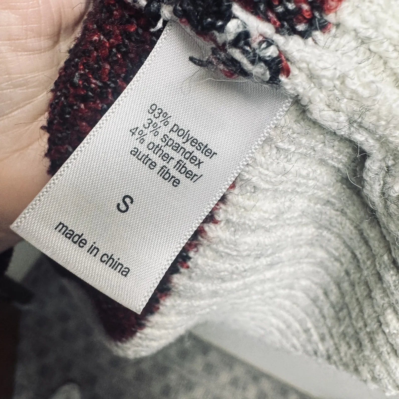 Maurices Cardigan Sweater Fair Isle shawl collar soft knit cozy womens sz S - Image 5