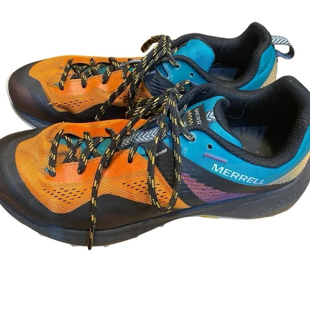 USED Women's MQM 3 Hiking Shoes - Tangerine/Teal size 8.5 see photos - Image 2