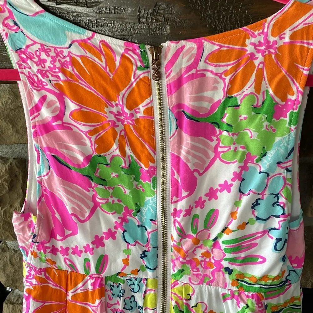 Lilly Pulitzer for Target Floral Tank Top Pink Size XS - Image 7