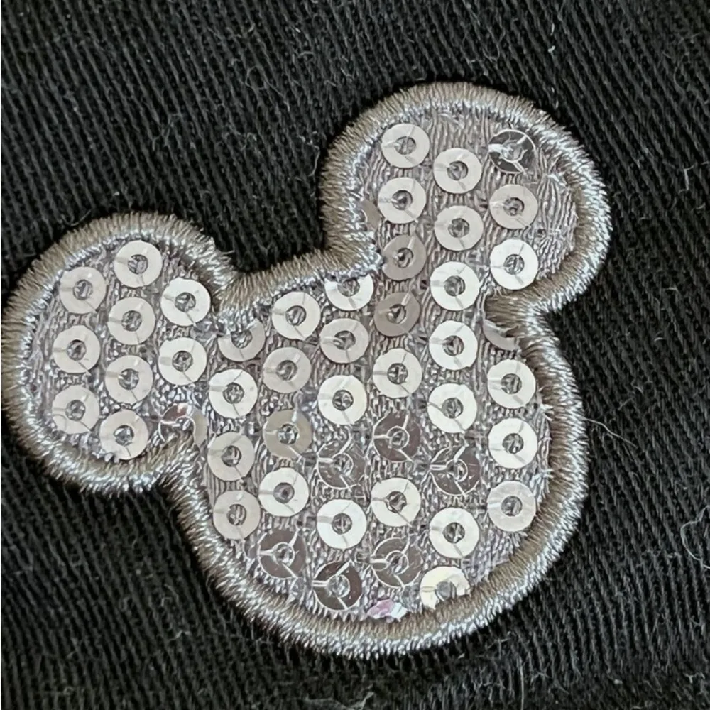 Disney Parks Mickey Sequin Hat, Black, Adjustable - Image 6