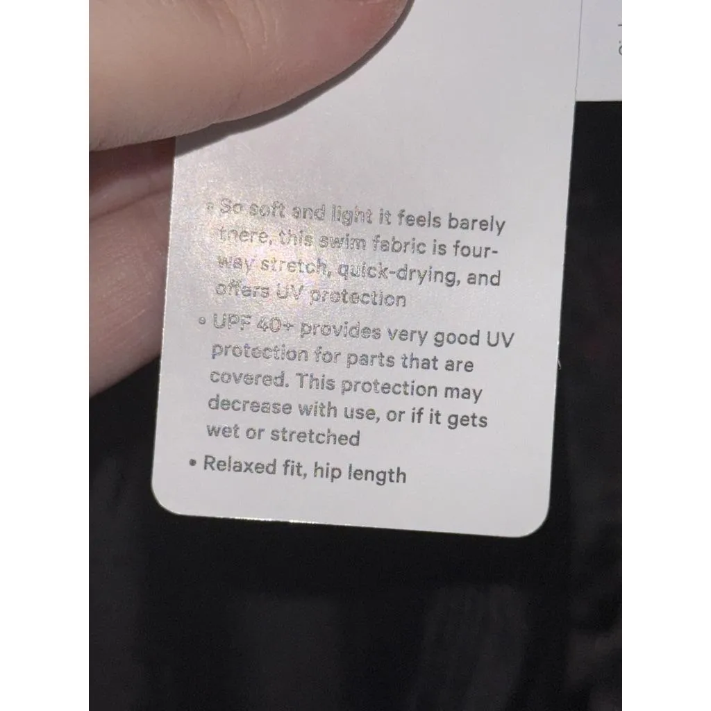 NWT Lululemon Waterside Relaxed UV Protection Long Sleeve Shirt Black Pink Sz L - Image 12