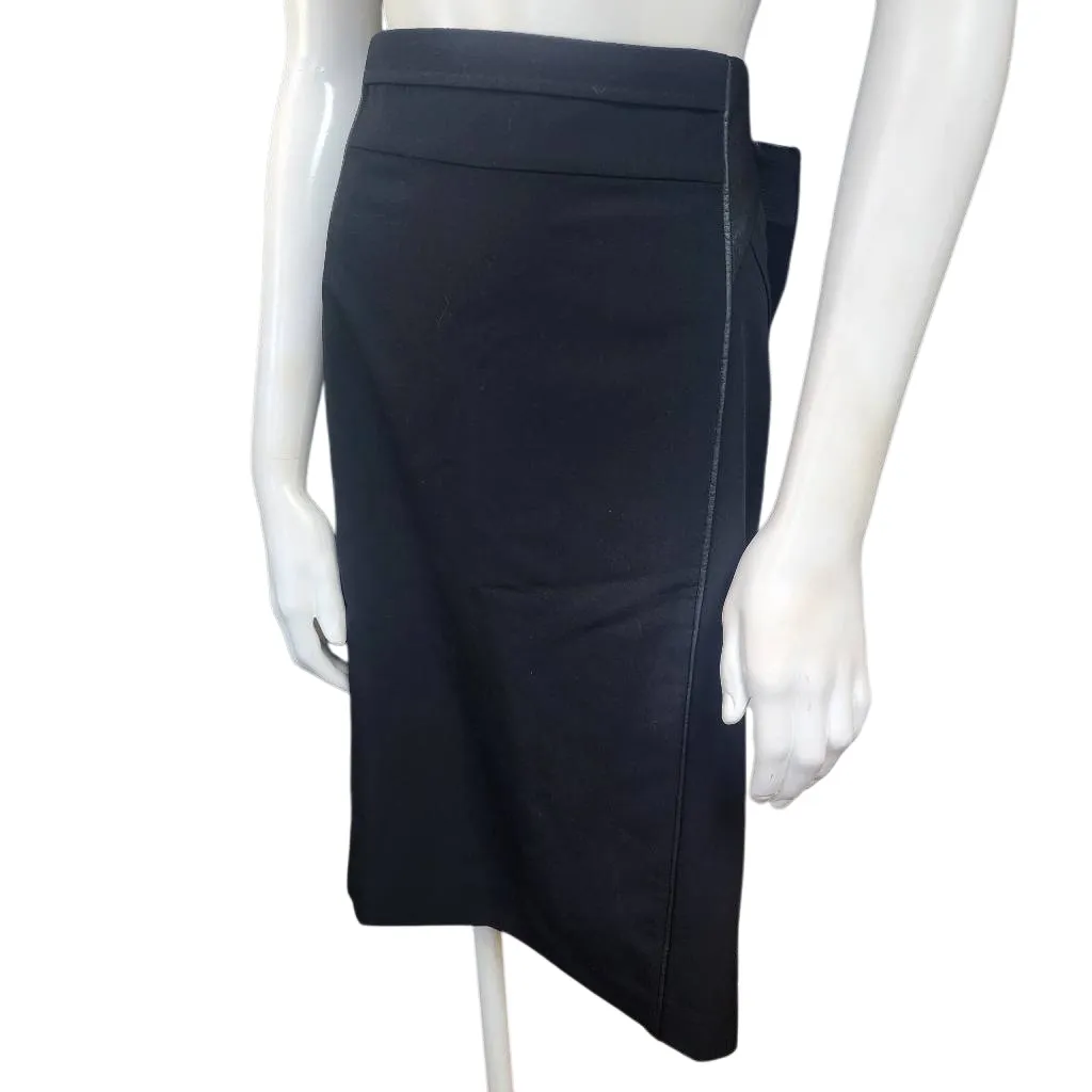 Worthington Black Pencil Skirt With Faux Leather Accents (18) - Image 2