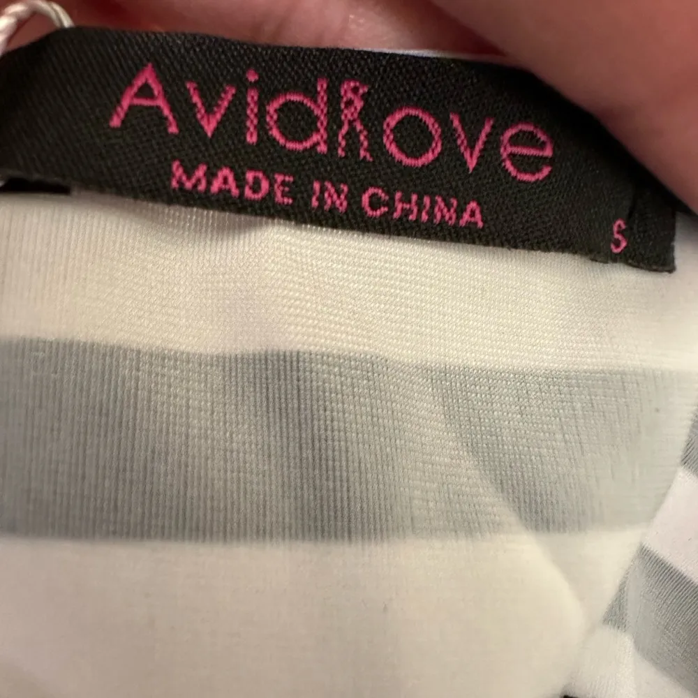 Avid Love black/white striped 2 piece adjustable spaghetti strap tankini - Image 9