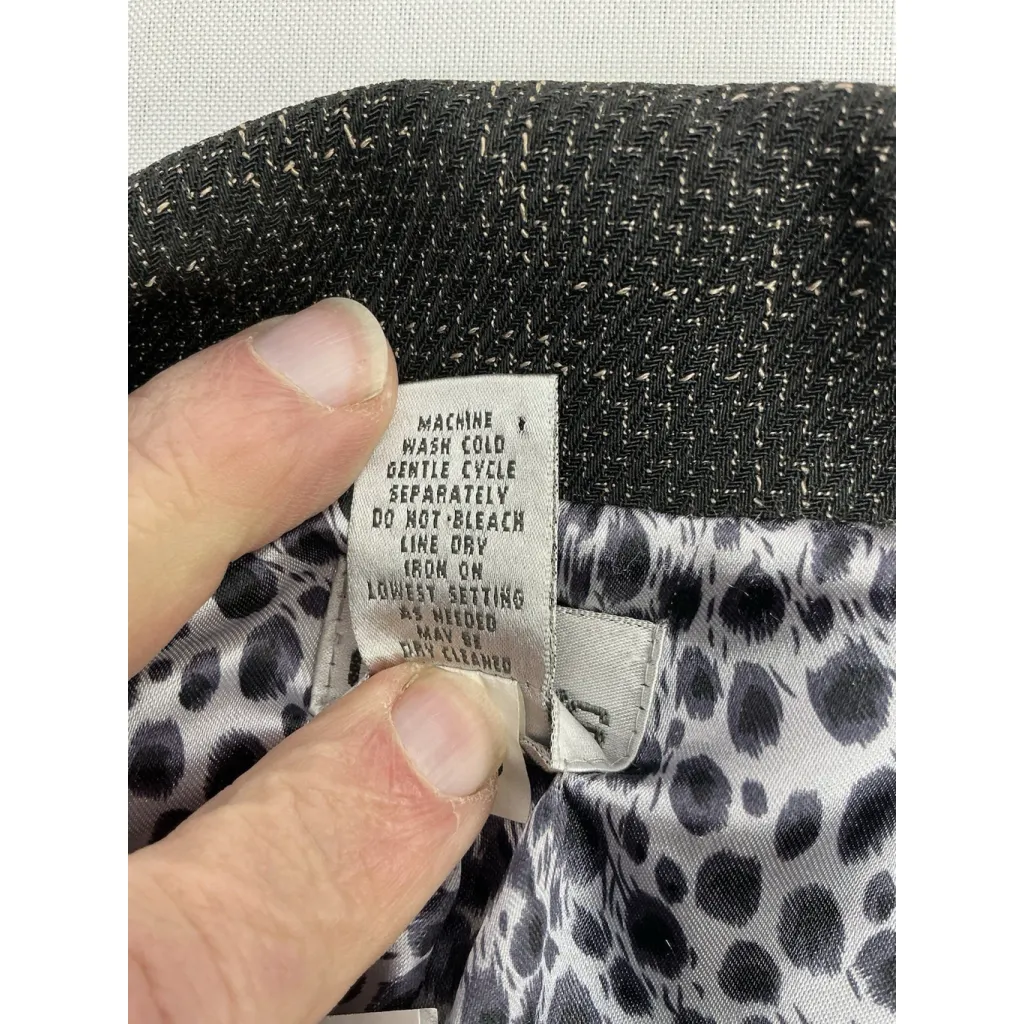 Womans Chicos Blazer 2 Us 12 Brown Button Front Long Sleeve Lined - Image 4