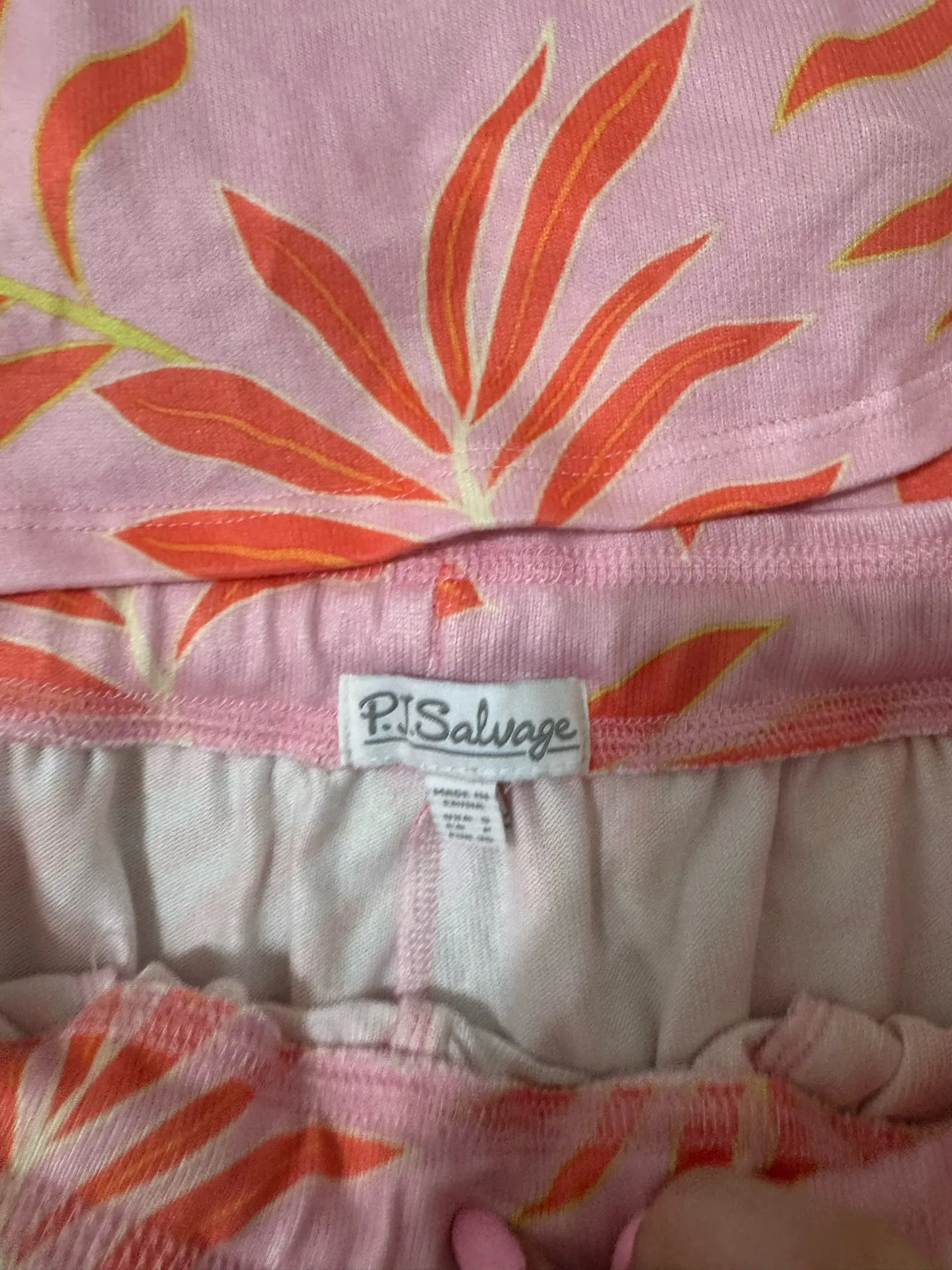 PJ Salvage electric summer sleeveless pajamas size small - Image 3