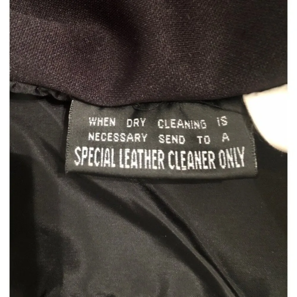 Vintage Wilsons Leather Sz M Womens MAXIMA Collarded Peplum Motorcycle Vest - Image 6