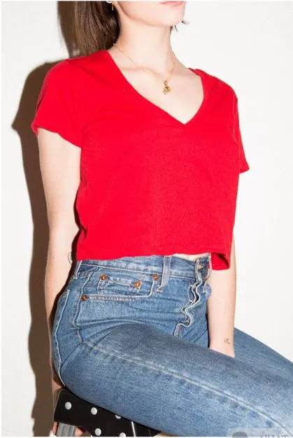 Brandy Melville  Red Crop Too - Image 3