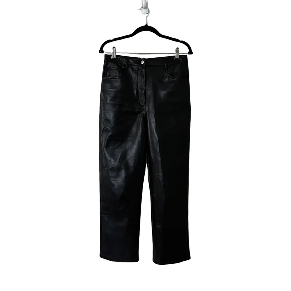 ARITZIA WILFRED FREE Melina Faux Leather Black Pants Size 8 - Image 99