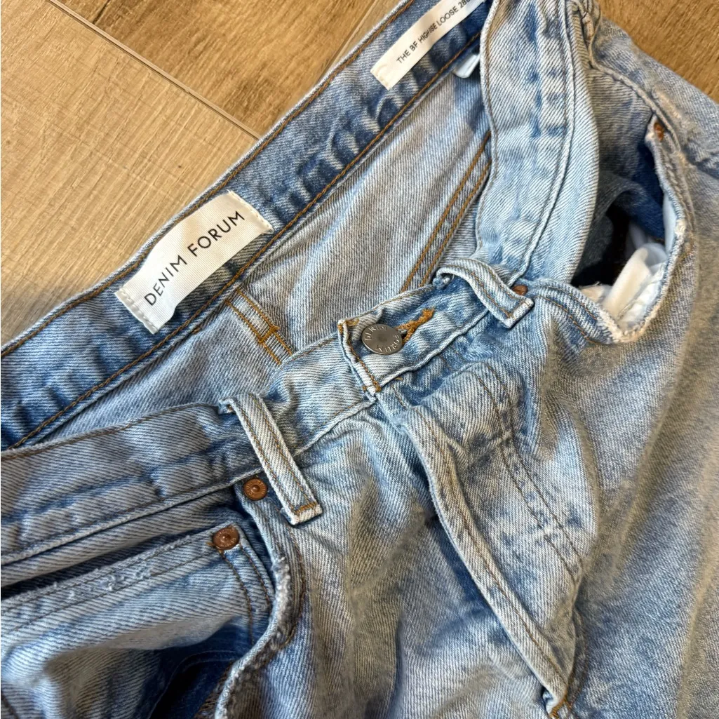 Denim Forum The Boyfriend High Rise Loose 28l | Size 30 Blue - Image 8