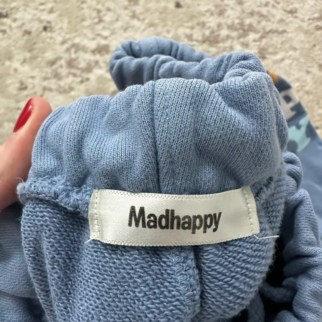 Madhappy Pastels French Terry Sweatpants in Frost Size XS - Image 4