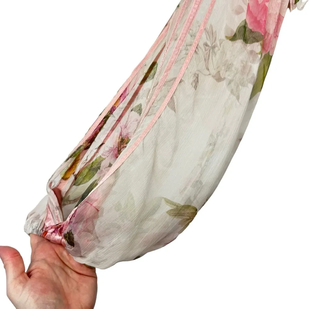 ROCOCO SAND Melody Maxi Dress Colorful Floral Pastel Watercolor Small Hi - Image 5