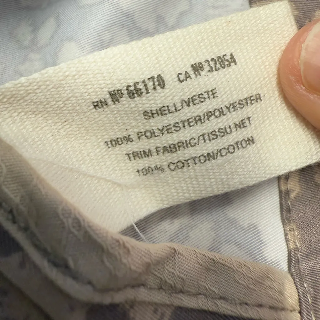 Anthropologie Daughters of the Liberation Womens 10 Taupe Print Belted‎ Jacket - Image 9